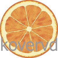 Ковер детский Апельсин в Разрезе MANGO 11173-160 КРУГ