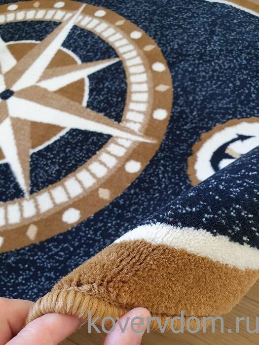Ковер Морской ОВАЛ темно-синий Ковер Морской ОВАЛ темно-синий