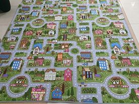 Детский ковер для девочки-палас LITTLE TOWN-A