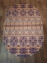 Ковер лиловый Decovilla DC-1058 в дизайне Овал