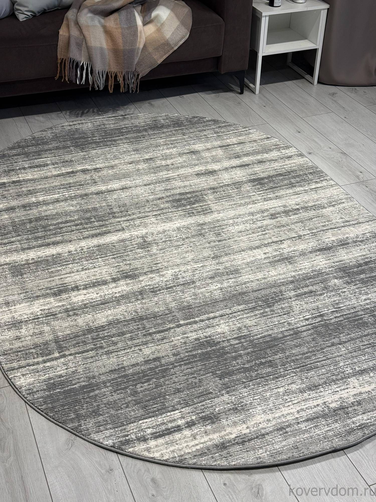 Ковер ARMINA 04077G GREY / GREY Овал