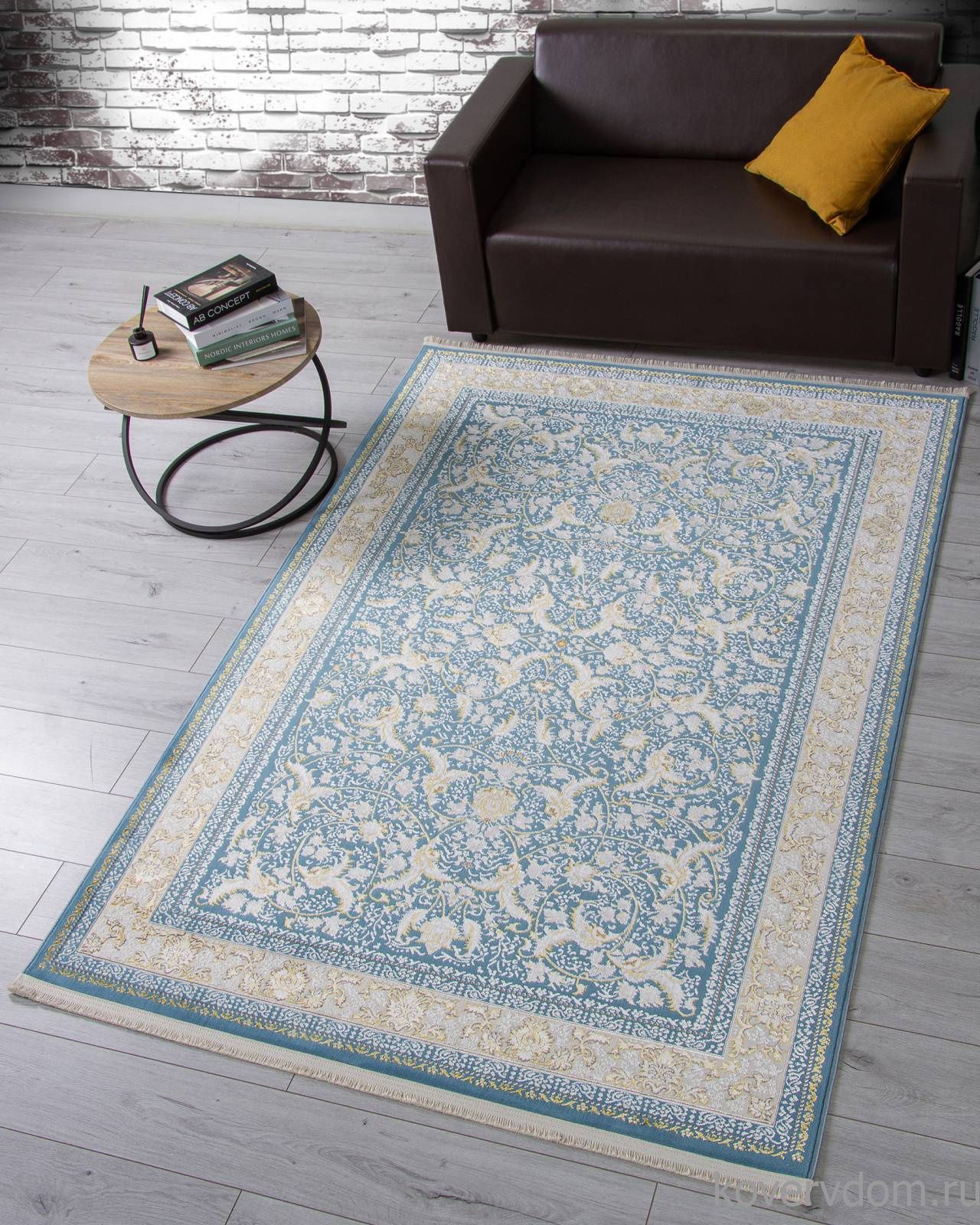 Ковер ZARINA M101B BLUE SHIRINK / BLUE SHIRINK