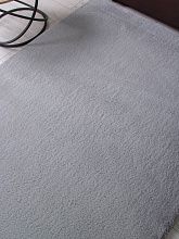 Пушистый однотонный ковровая Дорожка из искусственного меха RABBIT LUXE PX2001 SILVER