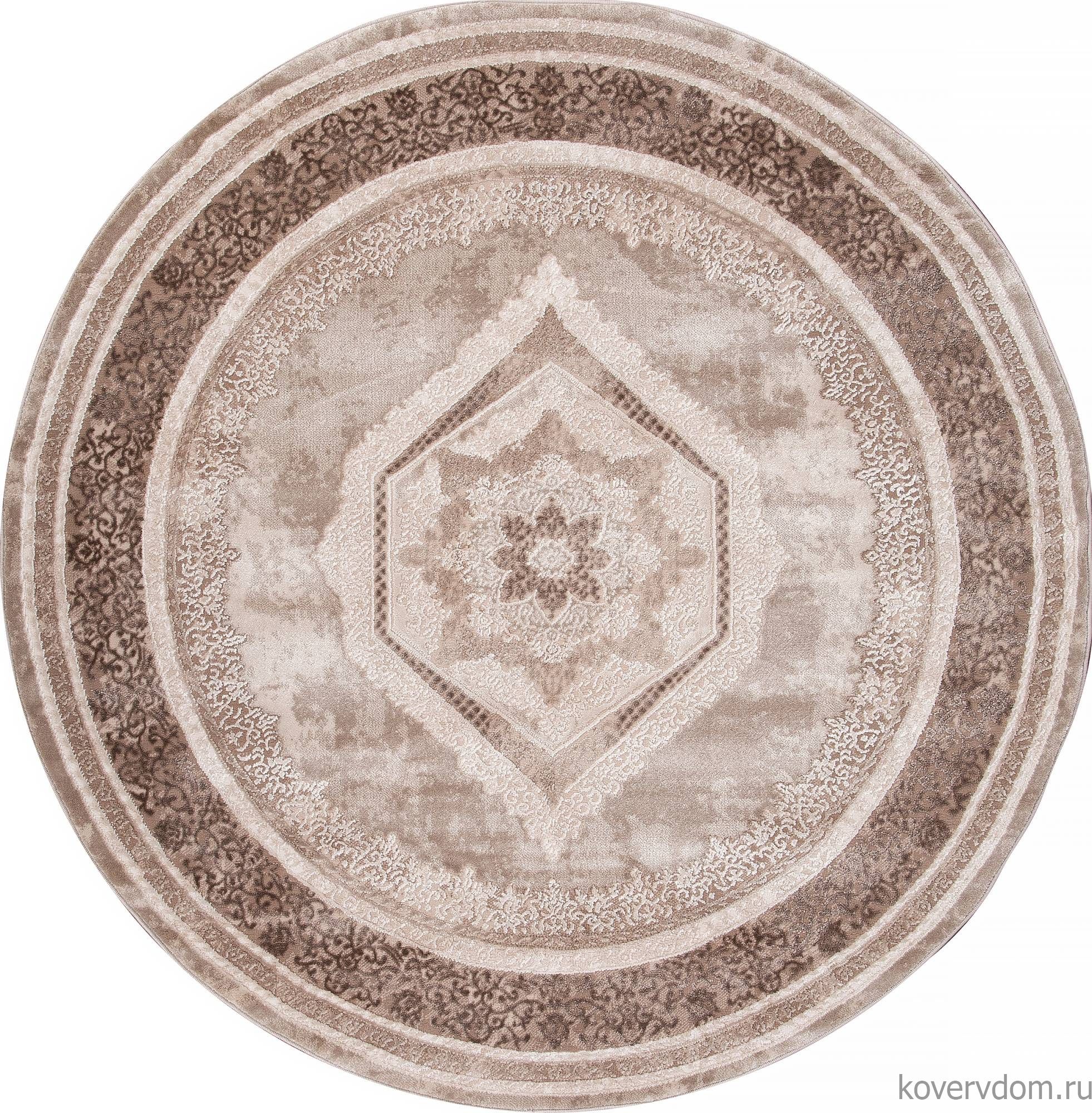 Ковер ARMINA 04037A BROWN / BROWN Круг Ковер ARMINA 04037A BROWN / BROWN Круг