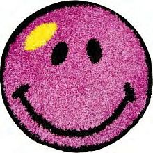 Ковер лиловый FANTASY SMILE 12003-170 КРУГ