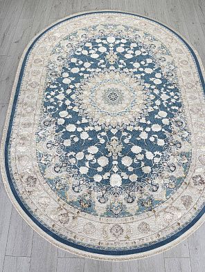 Ковер DELINA A050B D.BLUE / CREAM Овал