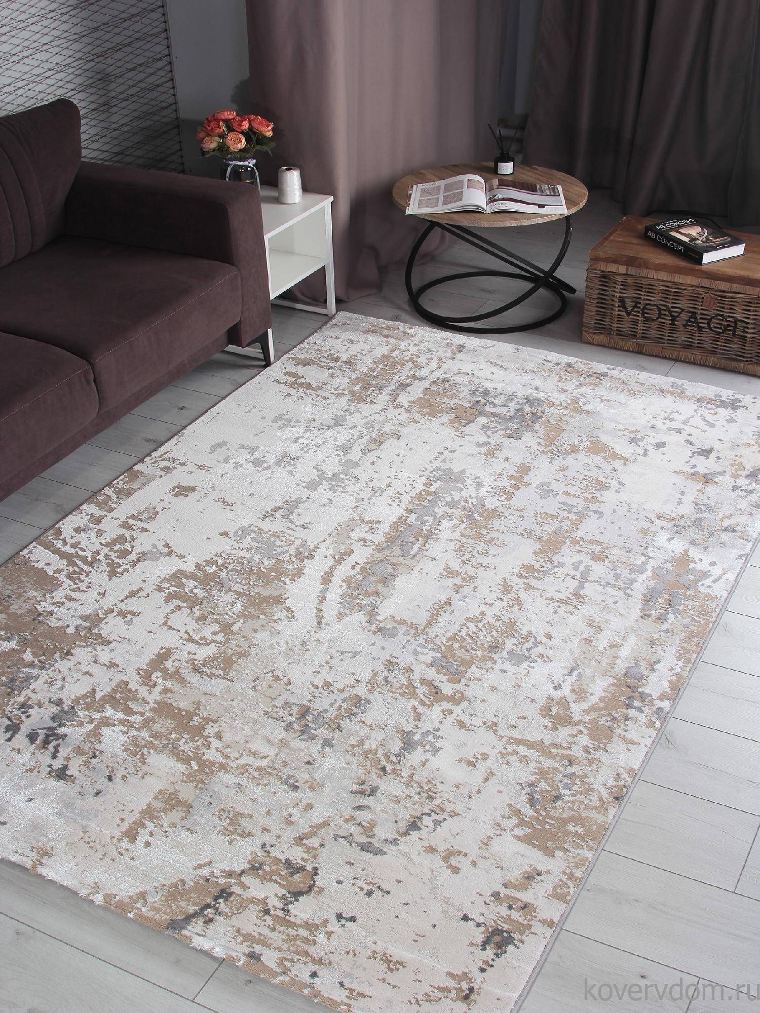 Ковер AMELI 5575A S.BEIGE / P.WHITE