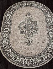 Ковер в зал бежевый GAVANA-A D412 BEIGE Овал