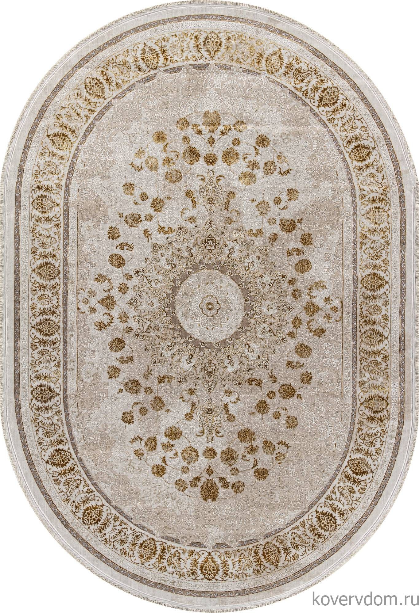 Ковер ZARINA A123B CREAM / GOLD FDY Овал