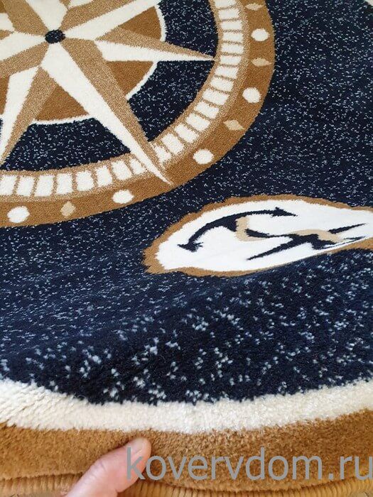 Ковер Морской ОВАЛ темно-синий Ковер Морской ОВАЛ темно-синий