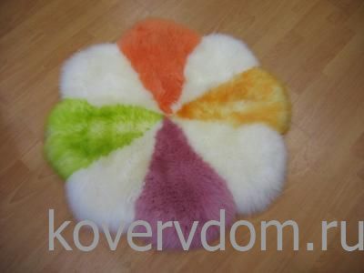 Коврик из овчины Карусель круглый Коврик из овчины Карусель круглый